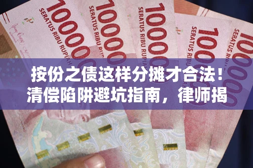 武汉按份之债这样分摊才合法！清偿陷阱避坑指南，律师揭秘关键条款