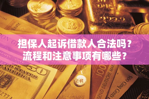 武汉担保人起诉借款人合法吗？流程和注意事项有哪些？