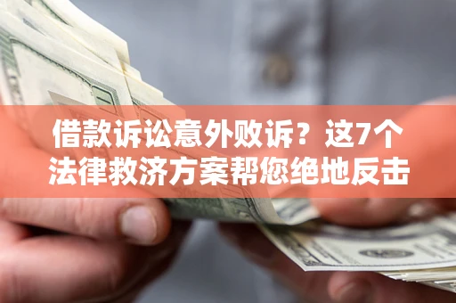 武汉借款诉讼意外败诉？这7个法律救济方案帮您绝地反击！