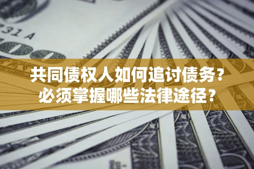 武汉共同债权人如何追讨债务？必须掌握哪些法律途径？