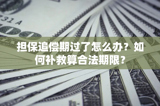 武汉担保追偿期过了怎么办？如何补救算合法期限？