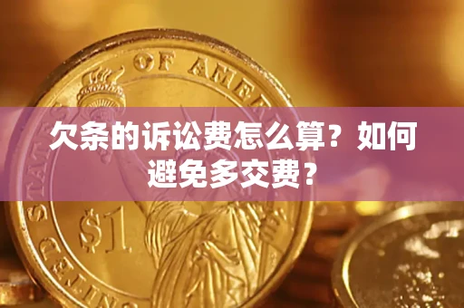 武汉欠条的诉讼费怎么算？如何避免多交费？