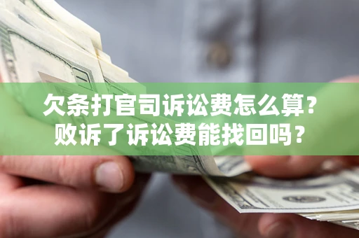 武汉欠条打官司诉讼费怎么算？败诉了诉讼费能找回吗？