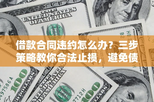 武汉借款合同违约怎么办？三步策略教你合法止损，避免债务危机升级