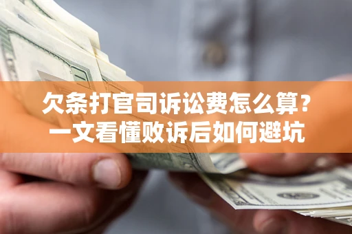 武汉欠条打官司诉讼费怎么算？一文看懂败诉后如何避坑