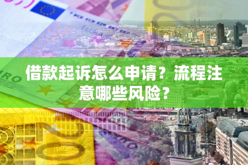 武汉借款起诉怎么申请？流程注意哪些风险？