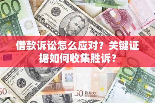 武汉借款诉讼怎么应对？关键证据如何收集胜诉？