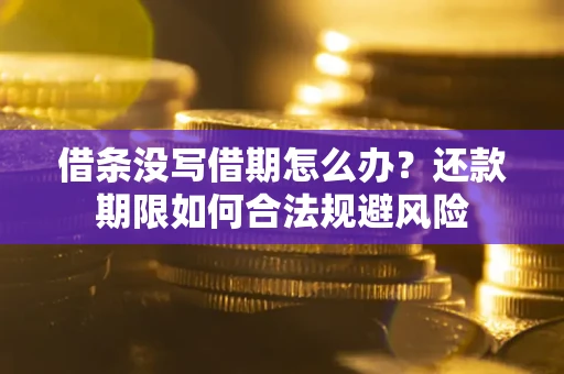 武汉借条没写借期怎么办？还款期限如何合法规避风险